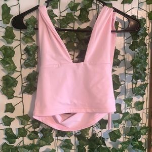 Light pink halter top